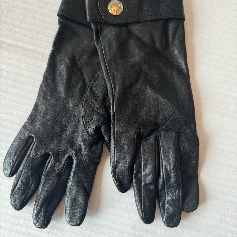 Black Leather Gloves